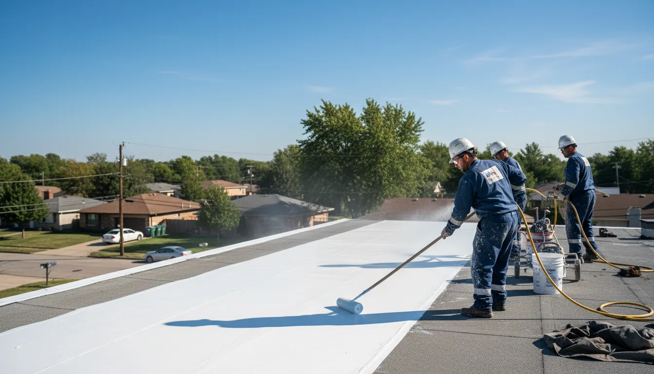 Commercial roof coating in Scobey, MS near me